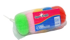 (image for) S/BRIGHT PAN SCOURERS - 5PK