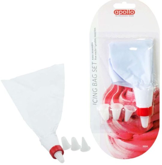 (image for) APOLLO CAKE ICING BAG SET 4NOZ - STD