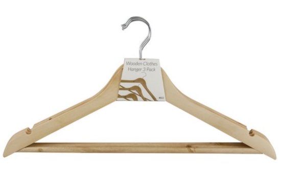(image for) APOLLO WOODEN CLOTH HANGER 3S- STD
