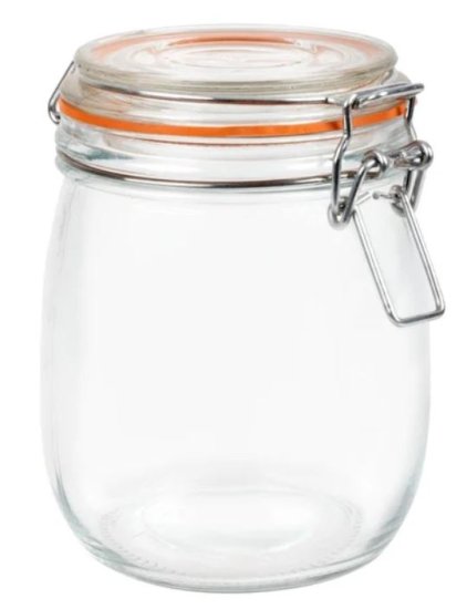 (image for) APOLLO GLASS CLIPSEAL JAR ROUN - 750ML
