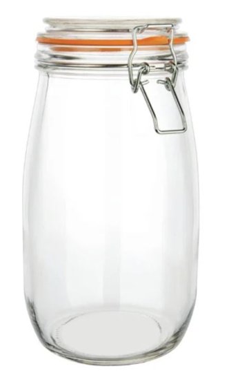 (image for) APOLLO GLASS CLIPSEAL JAR ROUN - 1.5L