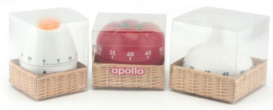 (image for) APOLLO KITCHEN EGG TIMER 4 AST - STD