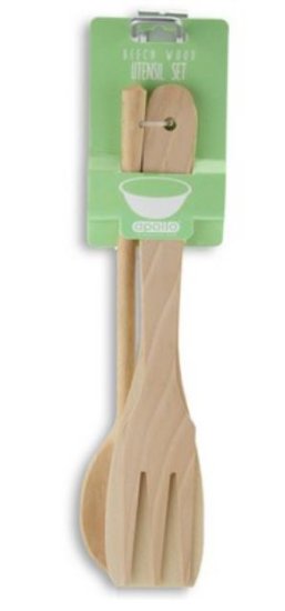 (image for) APOLLO BEECH WOOD UTENSIL SET - 3S