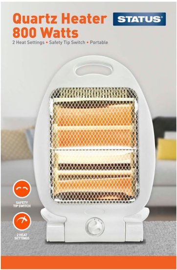 (image for) STA QUARTZ HEATER 2HEAT OVAL - 800W