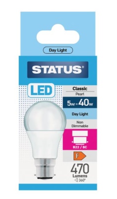 (image for) STA LED B22 CLAS PEA DL 5W=40W