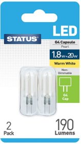 (image for) STA LED CAP G4 WW 1.8W=20W N/D - 2PK