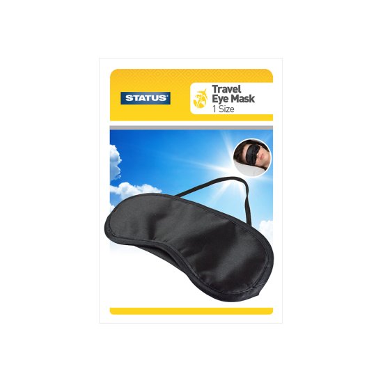 (image for) STA TRAVEL EYE MASK&STARP BLAK - STD