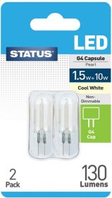 (image for) STA LED CAP G4 CW 1.5W=10W N/D - 2PK