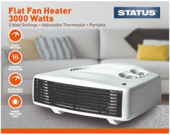 (image for) STA FLAT FAN HEATER - 3KW