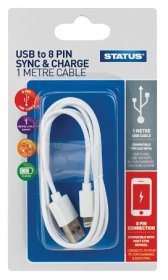 (image for) STA USB-8 PIN SYNC&CHARGE CABL - 1M
