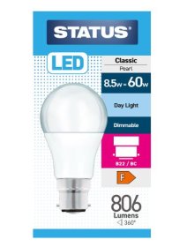 (image for) STA LED B22 CLAS PEA DL8.5=60W - 8.5W