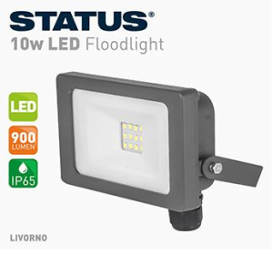 (image for) STATUS LED FLOOD LIGHT BLACK - 10W