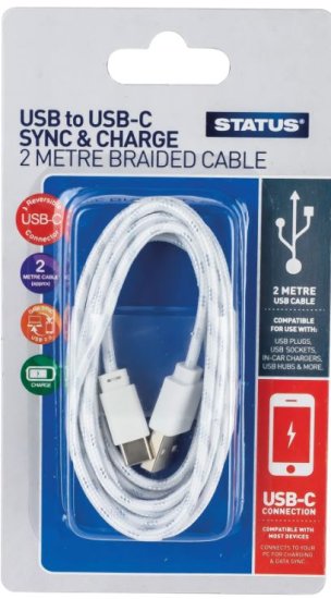 (image for) STA USB-USB C SYNC&CHARGE CABL - 2M