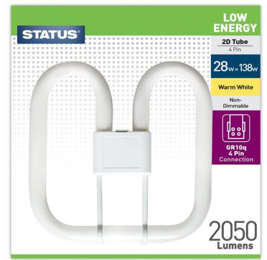 (image for) STA 2D TUBE 4PIN GR8 W/W LARGE - 28W