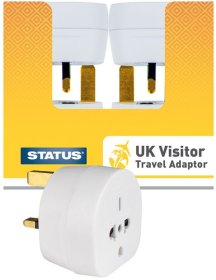 (image for) STA VISITOR ADAPTOR UK WHITE - STD