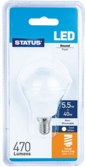 (image for) STATUS LED BULB ROUND C/W - 5.5=40