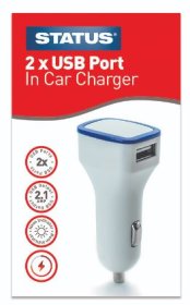 (image for) STA USB PORT CAR CHARGER 2XUSB - 2PORT