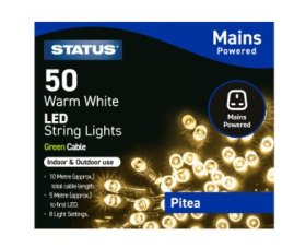 (image for) STA XMAS LED W/WHI POWE/INDOOR - 50LED