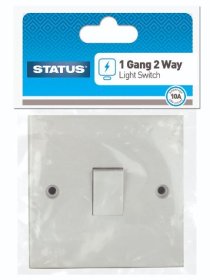 (image for) STA 1GANG 2WAY LIGHT SWITCH - 10AMP