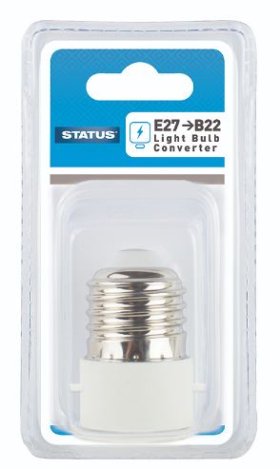(image for) STATUS LIGHT BULB CAP CONVERTER - ES TO BC