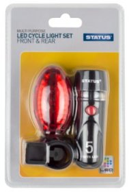 (image for) STA CYCLE LED LIGHT SET FRON&R - STD