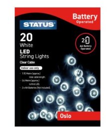 (image for) STA XMAS LED WHITE BATT/IN/OUT - 20LED