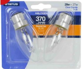 (image for) STA HAL/CLEAR CANDLE BC 28W - 28W2PK