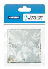 (image for) STA METAL PATTRESS BOX 1GANG - 16MM