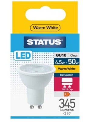 (image for) STA LED CLEAR GU10 W/W 4.5=50W