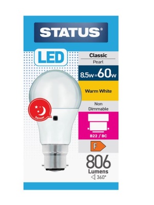 (image for) STA LED BC SENSOR W/W 8.5W=60W