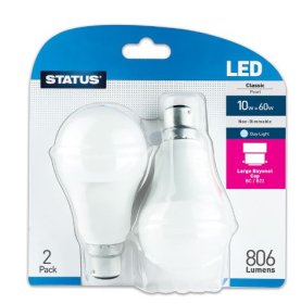 (image for) STA LED CLASSIC D/LT BC N/D 2S - 10=60W