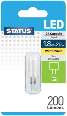 (image for) STA LED CAP G4 WW 1.8W=20W N/D