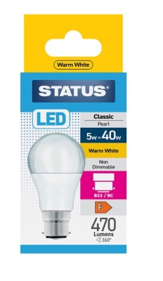 (image for) STA LED BC W/WH 5W=40W BOX