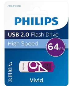 (image for) PHILIPS USB2.0 64GB HS VIVID - 64GB
