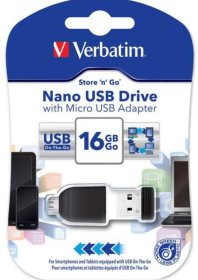(image for) VERBATIM NANO USB+ADAPTER - 16GB