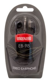 (image for) MAXELL STEREO EARPHONES -BLACK - STD