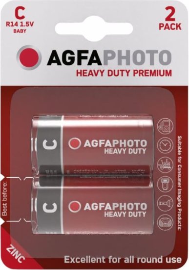 (image for) AGFAPHOTO ZINC C R14 2S - 1.5V