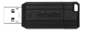 (image for) VERBATIM PINSTRIPE USB2.0 BLK - 16GB
