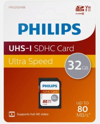 (image for) PHILIPS UHS-I SDHC CARD U/SPEE