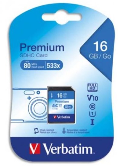 (image for) VERBATIM UHS-I SD CARD C10 - 16GB