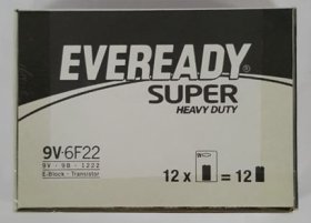 (image for) EVEREADY SUPER H/DUTY BATTERY - 9V