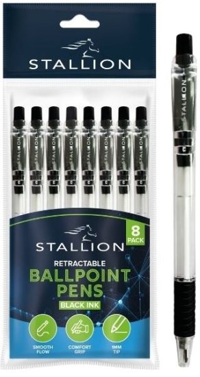 (image for) SWIFT BALL PEN BLACK RETRACT - 6S