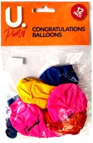 (image for) BALLOONS - 'CONGRATULATIONS' - 10S