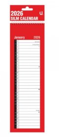 (image for) U.CALENDAR 2026 RED & BLACK SLIM - LONG