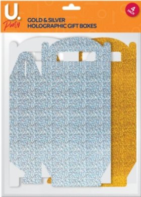 (image for) HOLO GIFT BOX GOLD/SILVER - STD 