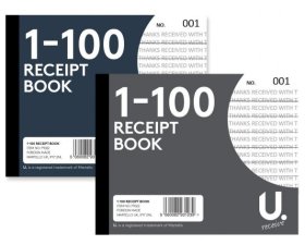 (image for) RECEIPT BOOK 1-100 - SMALL
