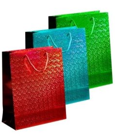 (image for) HOLO GIFT BAG MEDIUM ASSORTED - 18X23