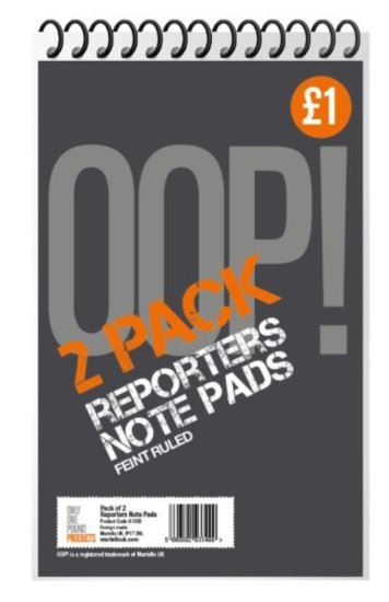 (image for) OOP REPORTER NOTE BOOK PK3 PM1 - 8\"X5\"