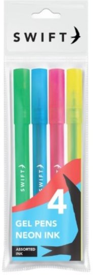 (image for) SWIFT NEON GEL PENS - 4S