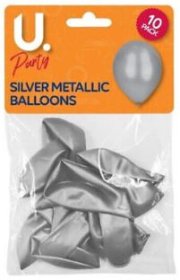 (image for) U. BALLOON SILVER METALLIC - 10S